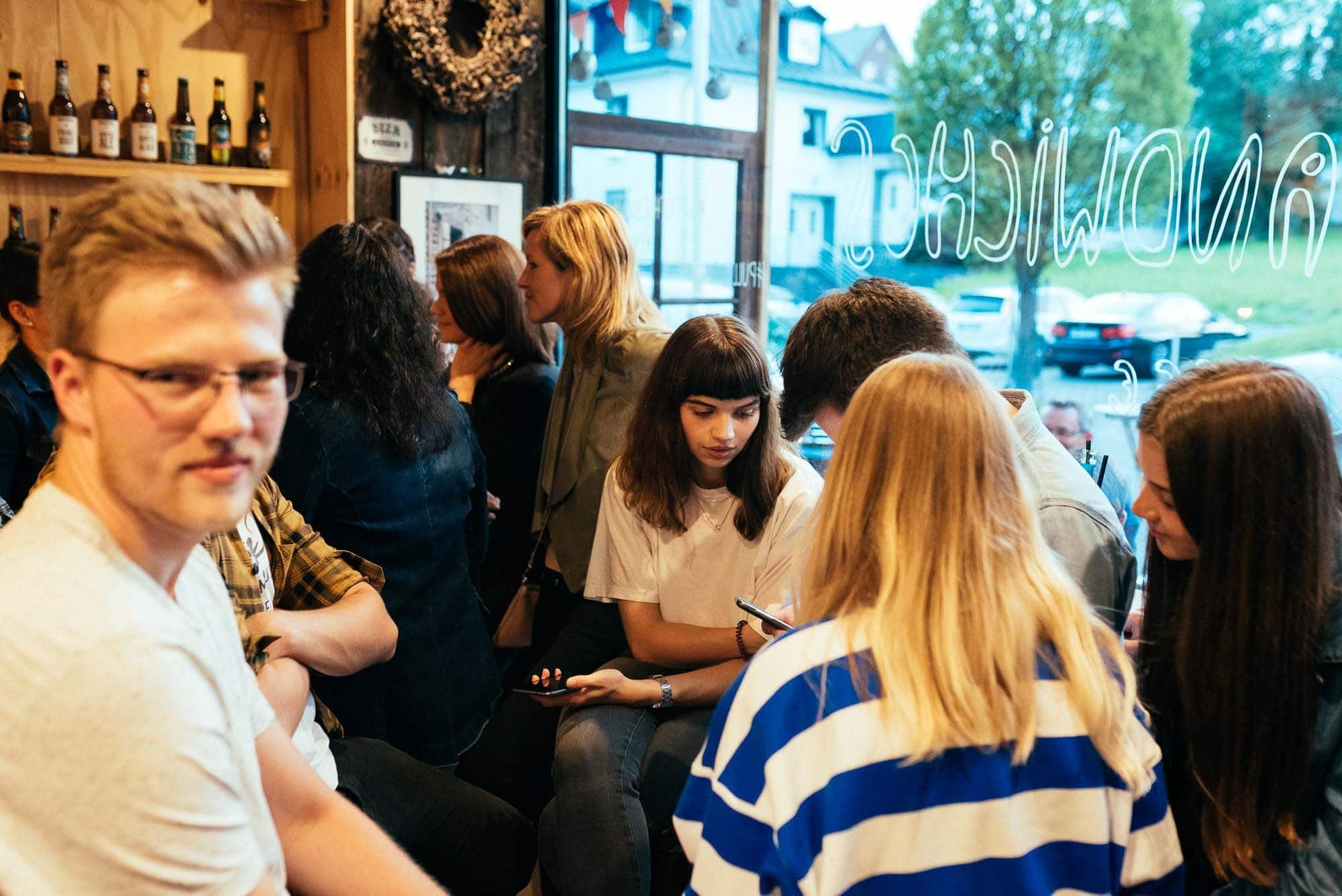 Raumaufnahme des Cafe 35.