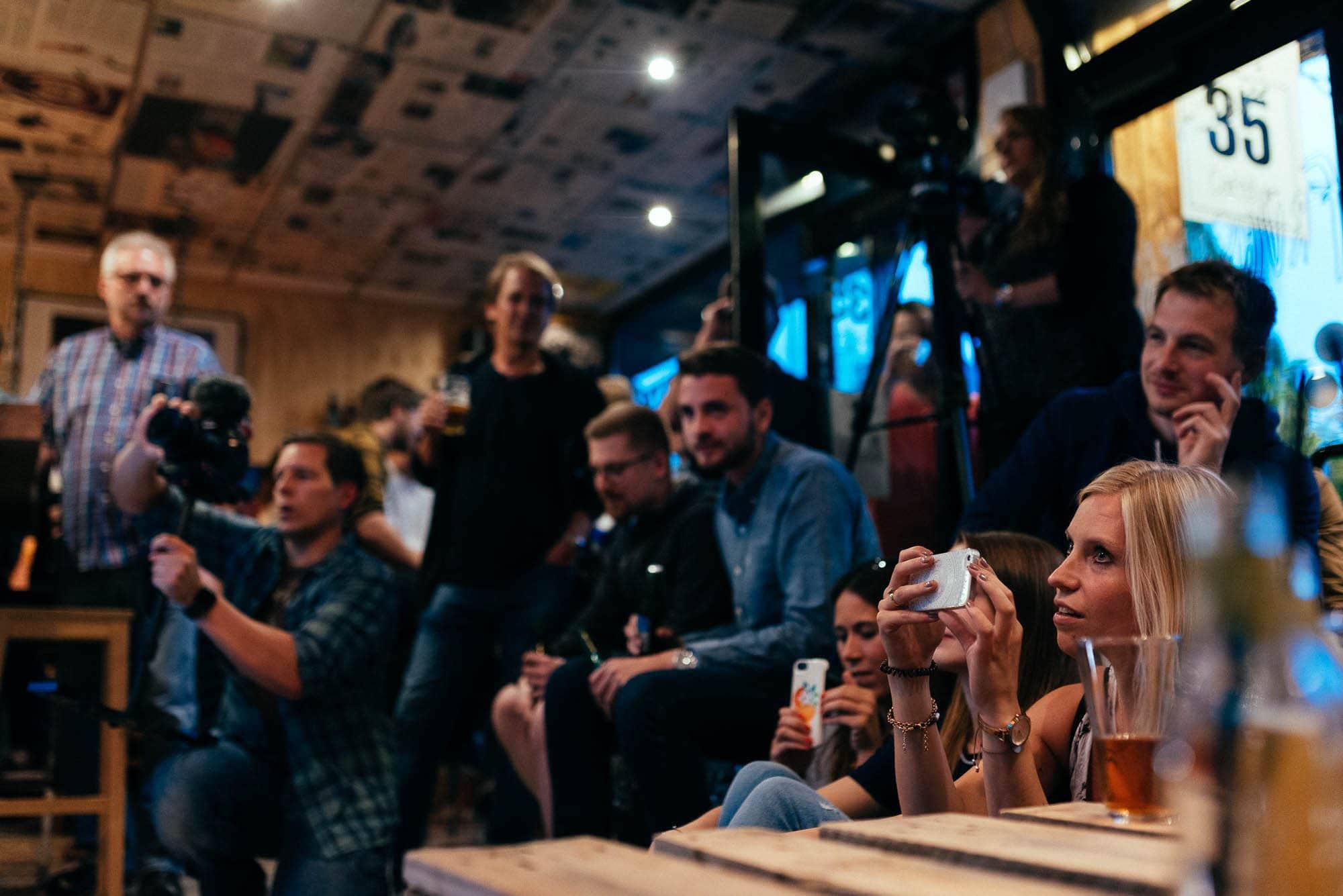 Konzerpublikum Nahaufnahme.