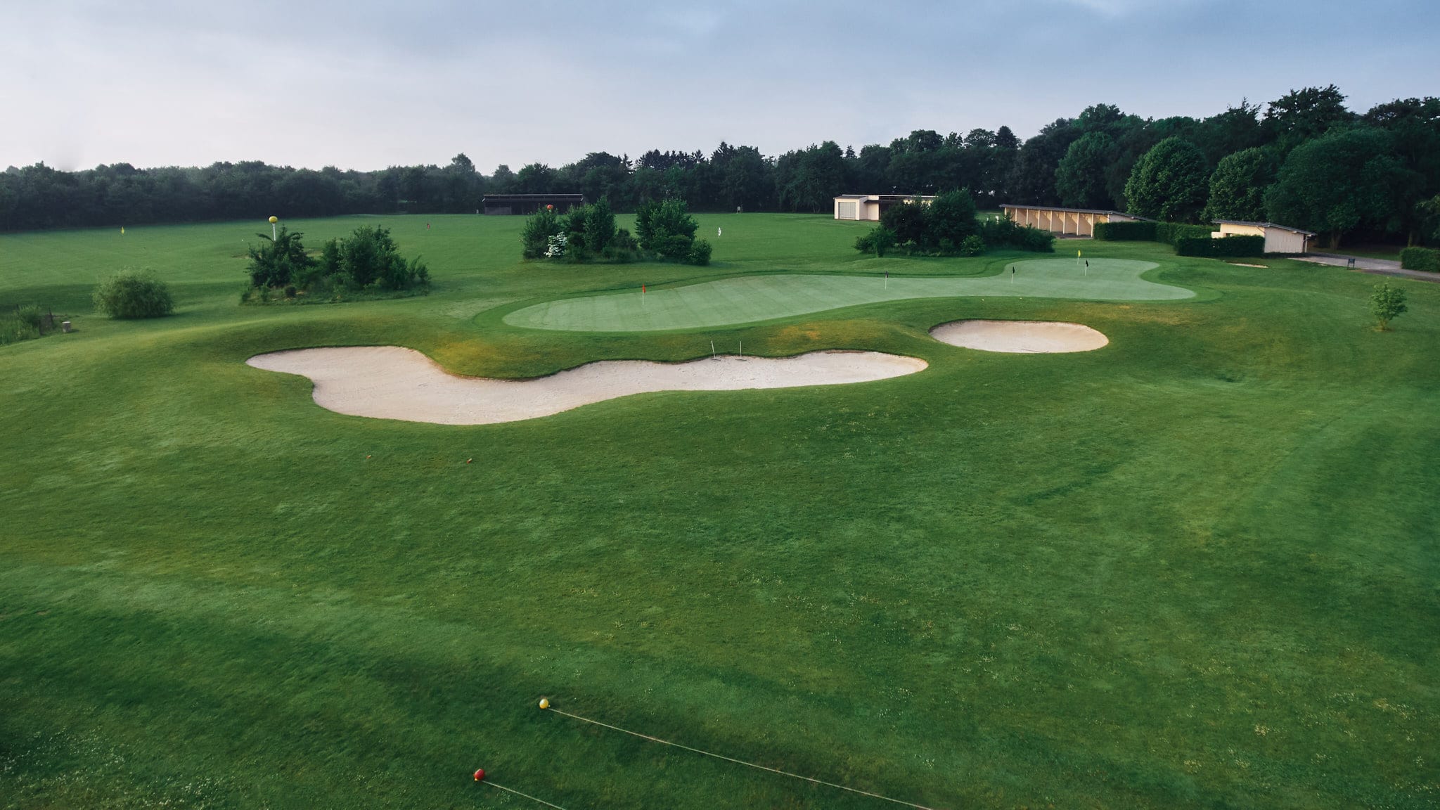 Drohneshot über den Golfclub Clostermannshof.